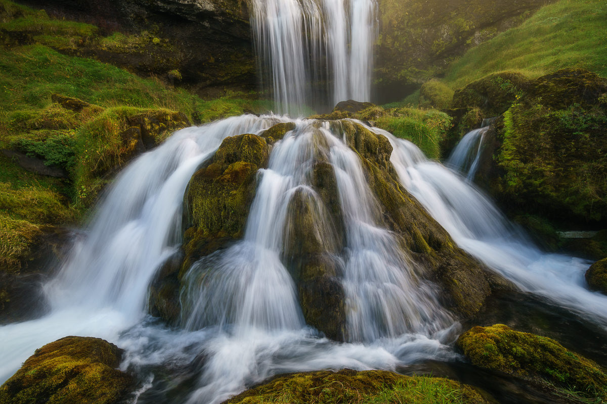 Beatiful photograph of waterfall in Iceland